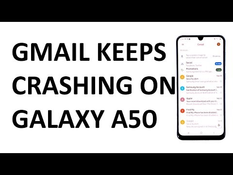 Samsung Galaxy A50 shows the ‘Gmail keeps stopping’ error