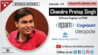 Celebrity Interview Experience Episode #9 - Cognizant,Decode,EPAM, TCS (Codevita,Digital) Profile