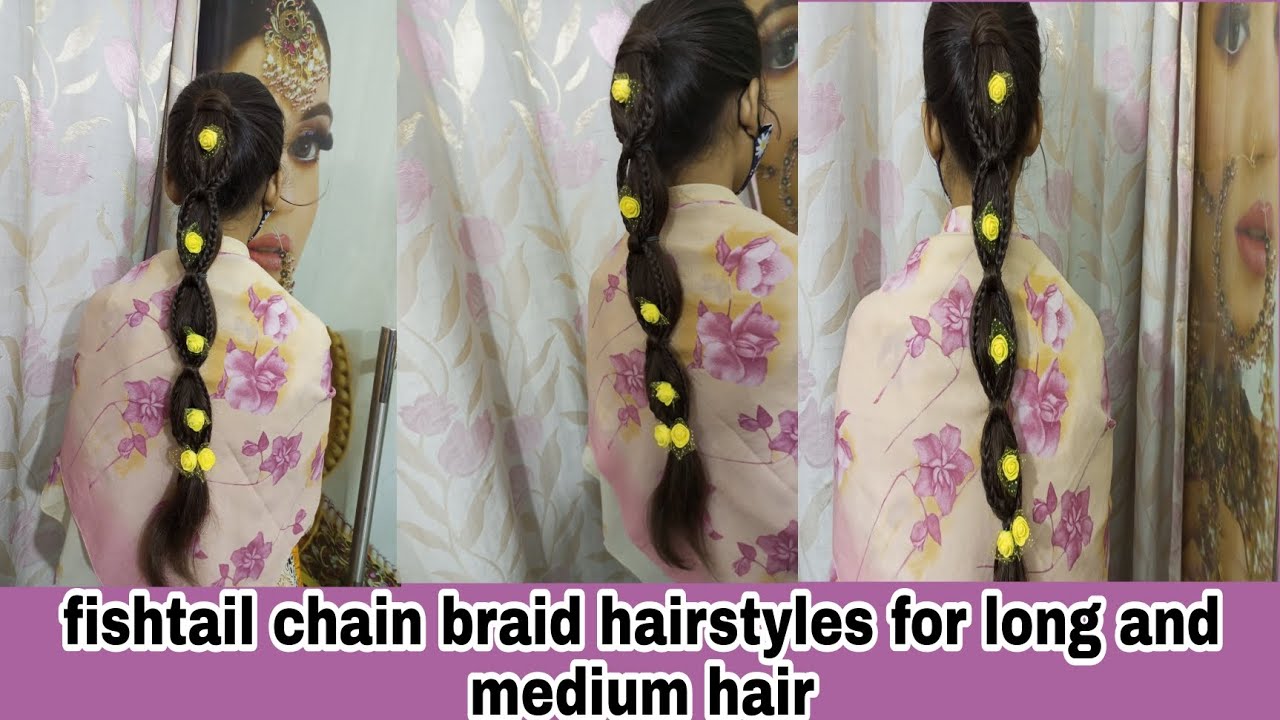 Fishtail chain braid hairstyle step by step new for girlsabeera