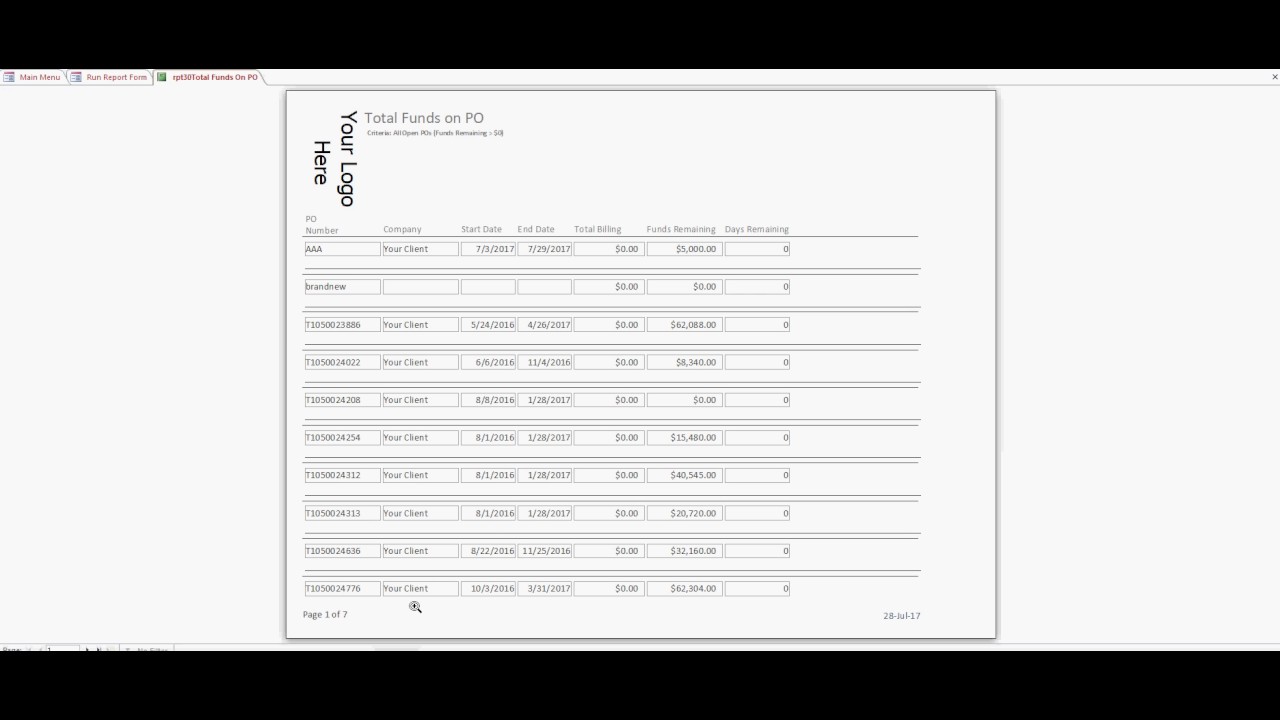 Microsoft Access Database Staffing Run Through - YouTube