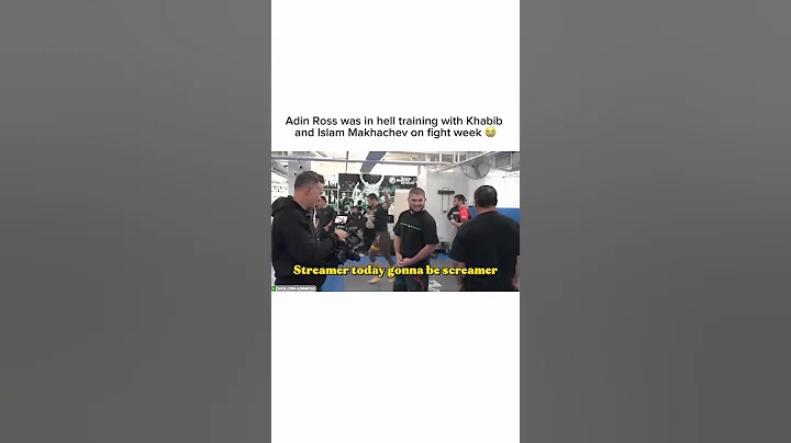 Adin Ross was in hell training with Khabib and Islam Makhachev 😭💀. #ufc #islammakhachev #khabib