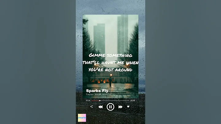 Taylor Swift - Sparks Fly ( Lyrics ) #lyrics #musician #2023music #taylornation