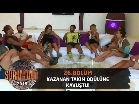 Kazanan takımın ödül sevinci... | 26. Bölüm | Survivor 2018