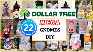 *MEGA* Dollar Tree No Sew GNOMES DIY | Easy GNOME HOME DECOR  Craft Ideas (DIYs You&#39;ll Want To Make)