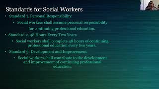 NASW Standards for Continuing Professional Education