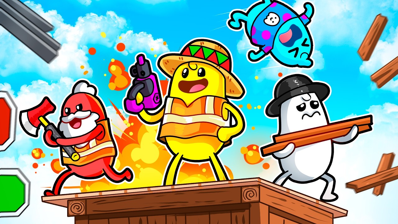 Los PEORES CONSTRUCTORES del MUNDO... 😲🚧🏗️ SILVIOGAMER en DUMB WAYS TO BUILD