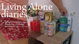 Living Alone in the Philippines|Solo Adventures: Grocery Haul, Kitten Cuteness, and Streetfood Eats