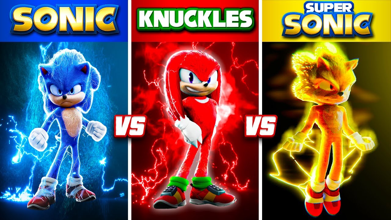 Sonic vs Knuckles vs Super Sonic vs Sonic Exe