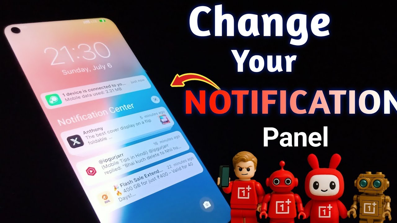 New Notification Panel Settings 🤯 All OnePlus Device 🔥 How to change ...