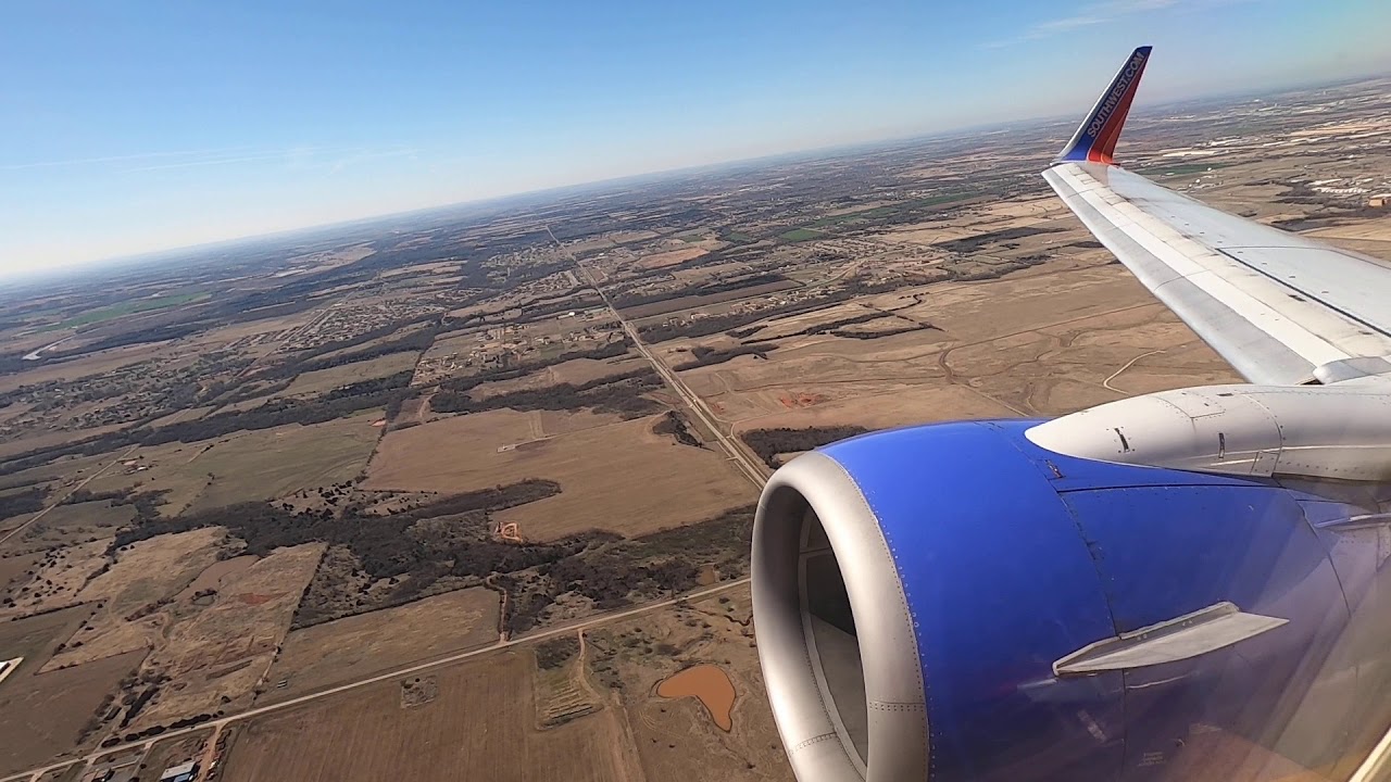 Southwest Airlines 737700 Takeoff From Oklahoma City YouTube