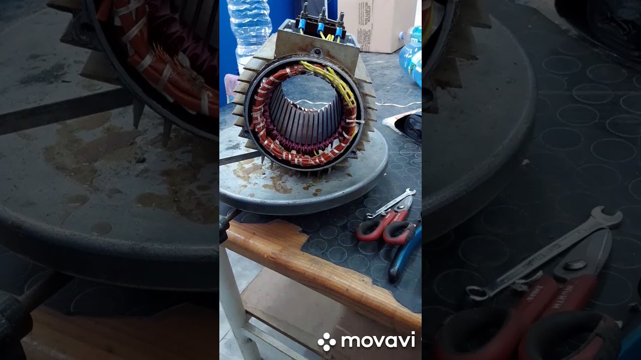 Avvolgimento motore elettrico trifase 6 poli