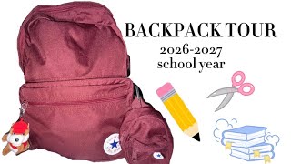 BACKPACK TOUR!! 2026-2027 school year! 