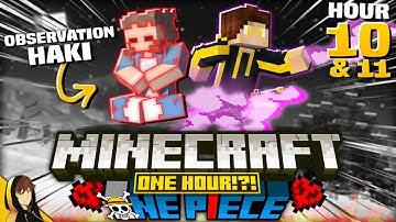 UNLOCKING HAKI & NEW DEVIL FRUIT POWERS!?! | Minecraft - [One Hour One Piece #10 & 11]