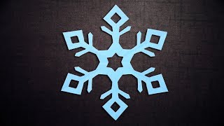 DIY Paper Snowflakes - How to Make 6 Pointed Snowflakes With Paper