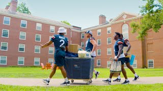 Football Players Tackle Move-in for UVA Dorm Dwellers