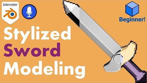 How To Model Stylized Sword In Blender - Blender Beginner Tutorial