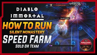 How To Speed Farm Silent Monastery  - Solo or With Team - Hell 5 - Diablo Immortal