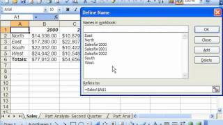 Excel 2003 Tutorial Deleting Range Names Microsoft Training Lesson 13.5
