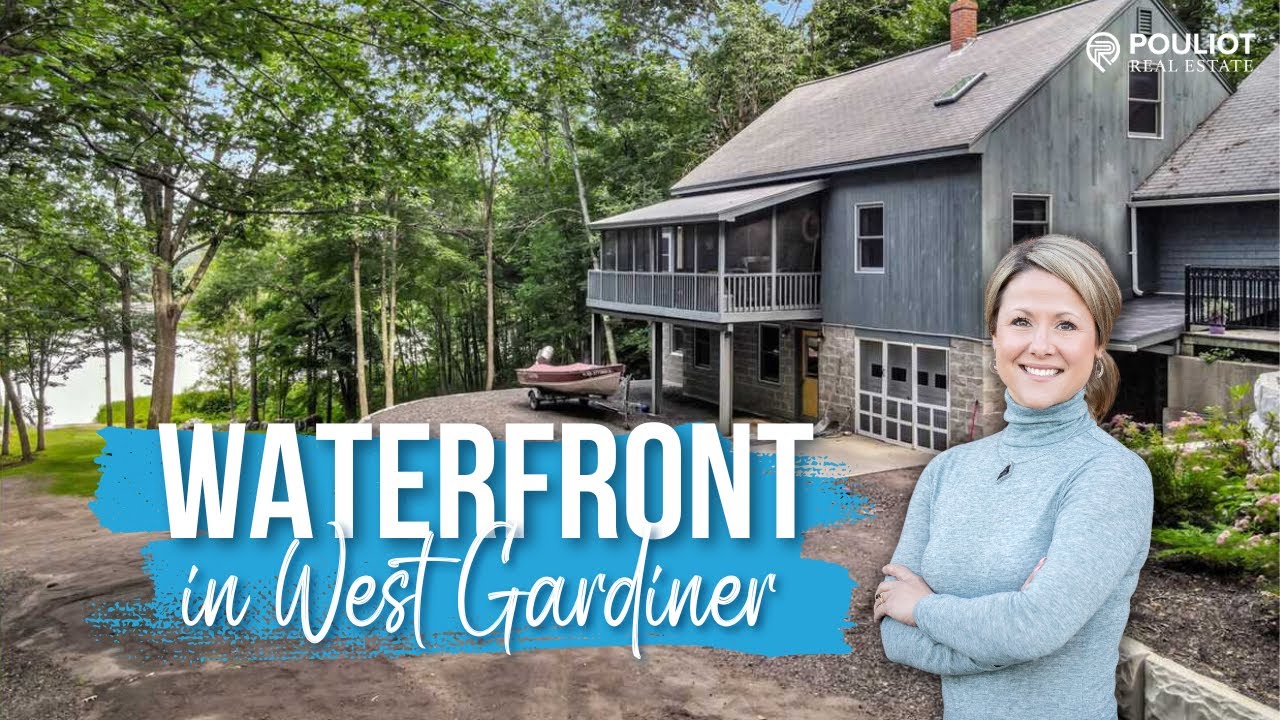 Waterfront Home in West Gardiner Maine Real Estate YouTube