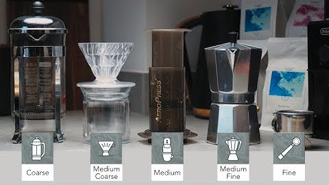 A Guide to Coffee Grind Sizes - for all Brew Methods