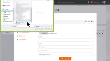 SABEN LMS Tutorial Private files in Moodle 3 3