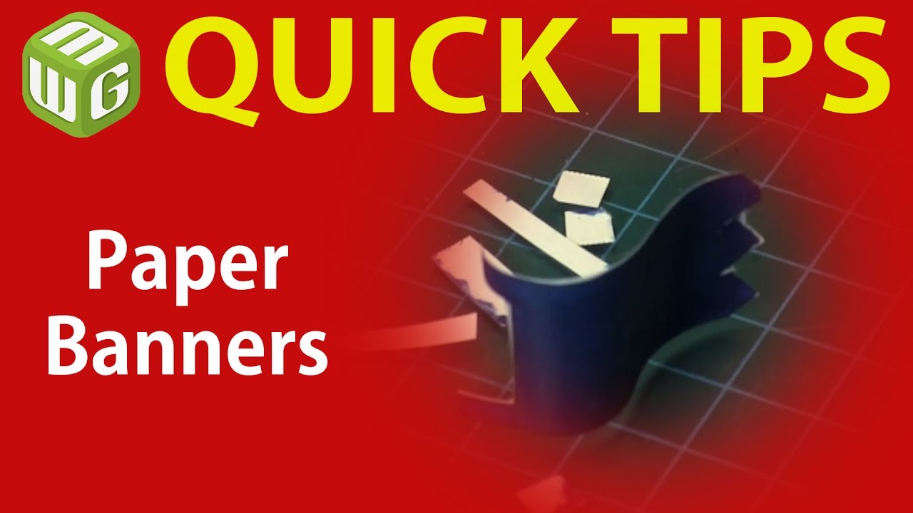 Quick Tip Paper Banners YouTube