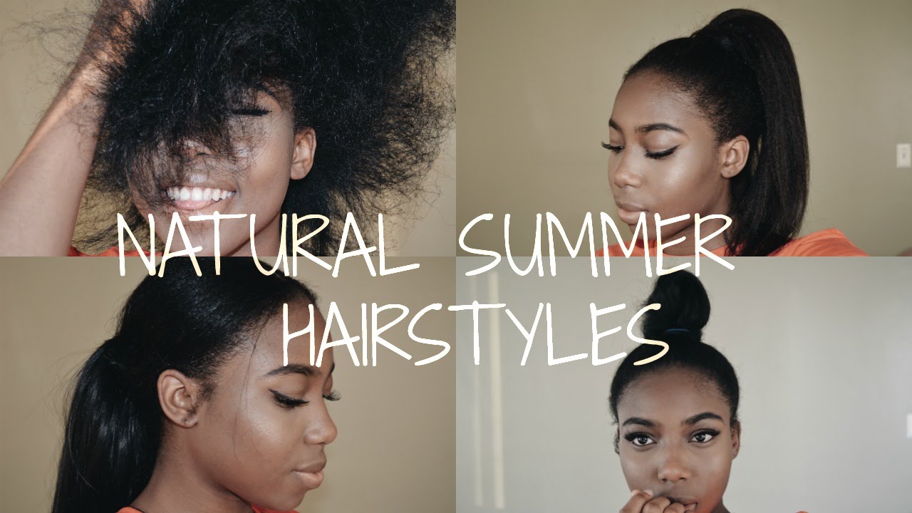 3 Easy Sleek Summer Hairstyles For Natural Hair Stretched Out