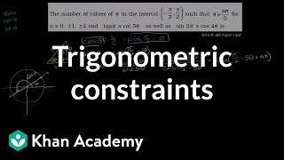 IIT JEE Trigonometric Constraints