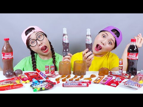 Coca Cola Jelly Edible Dessert Mukbang DONA 