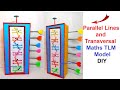 Parallel lines and a transversal maths tlm model  diy  easy steps  craftpiller howtofunda