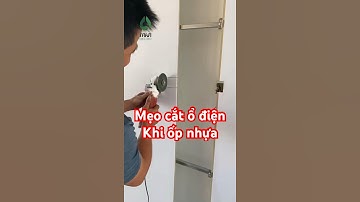 Mẹo cắt ổ điện khi ốp nhựa #takadecor #shortvideo