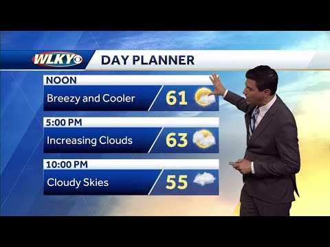 Breezy and cooler Thursday - YouTube