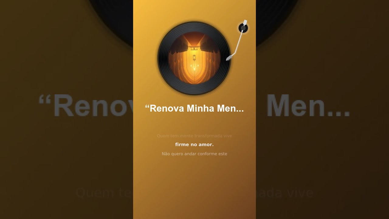 “Renova Minha Mente” Rm 12 2; Pv 4 23  #musica #gospelmusic #louvor