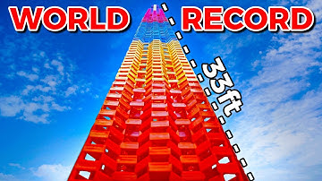 World Record Domino Structure DESTROYED by Squirrel!