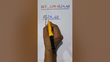 HCF and LCM || Basic mathematics ||  #maths #HCF #LCM #shorts