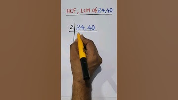 HCF and LCM || Basic mathematics ||  #maths #HCF #LCM #shorts