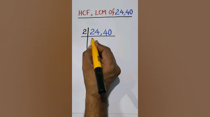 HCF and LCM || Basic mathematics ||  #maths #HCF #LCM #shorts