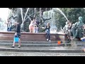 Wasserschlacht am Neptunbrunnen Berlin Mitte