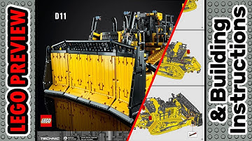 PREVIEW: 42131, LEGO TECHNIC, App-Controlled Cat D11 Bulldozer​ & Building Instructions! LEGO 2023