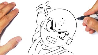 Como desenhar o Krilin Dragon Ball Z 