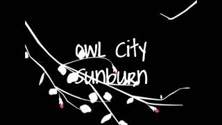 Owl city sunburn lyrical