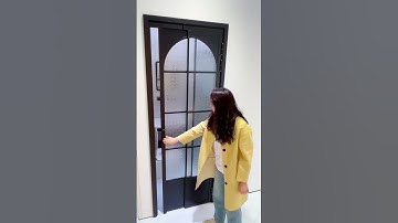 A folding door in the bathroom does not take up space.#Folding door#Aluminum door#Renovate#bathroom