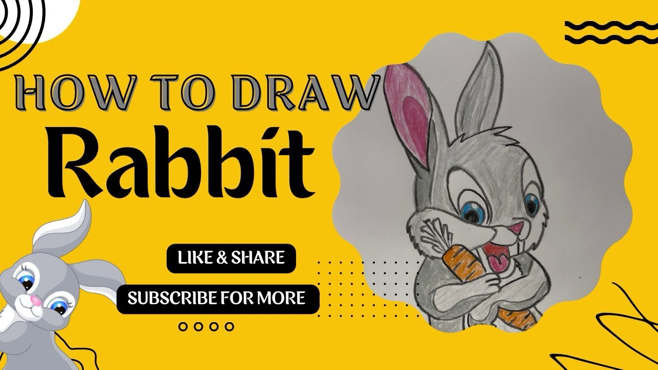 How to Draw a Cute Rabbit Step by Step | Easy Drawing Tutorial - YouTube