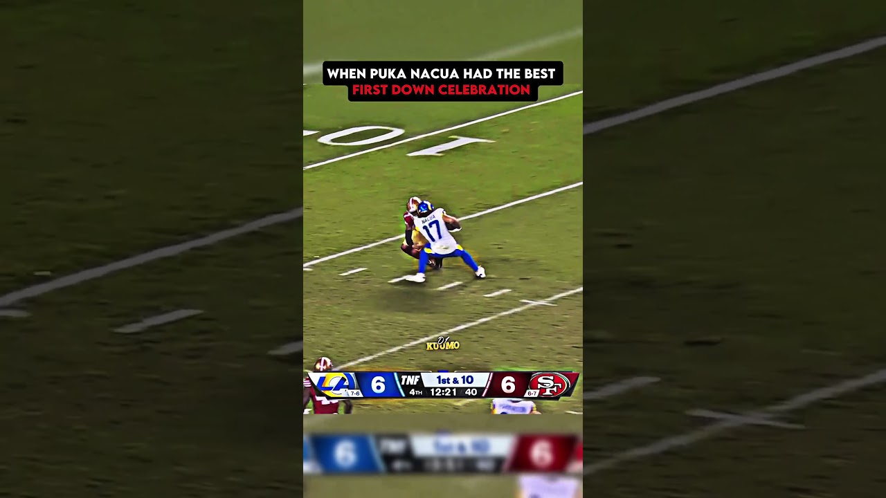 Puka Nacua First Down Celebration ☠️😭 
