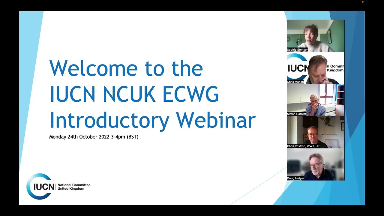 IUCN ECWG Webinar: Introduction to the Education and Communications Working Group