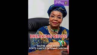ALICE NKOM, PORTE PAROLE DE  TCHIROMA DÉCLARE: BIYA DOIT ÊTRE EXPULSÉ D’ETOUDI IMMÉDIATEMENT 