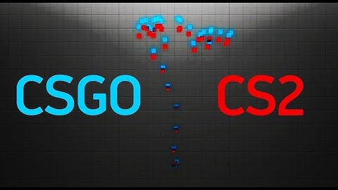 Comparison of spray patterns in CSGO and CS2 LT