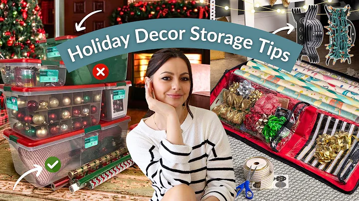 ¡Organiza tus decoraciones navideñas como nunca antes! Descubre los mejores consejos para ahorrar espacio.