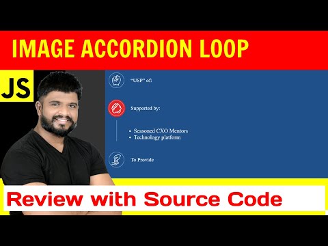 Ep 106 - Image accordion loop html. css javascript source code