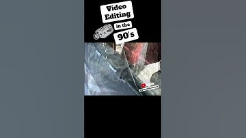 Video Editing in the 90’s #petergilliesbones #retro #1990s #video